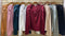 Satin Sweetheart Neckline Long Sleeves Tops